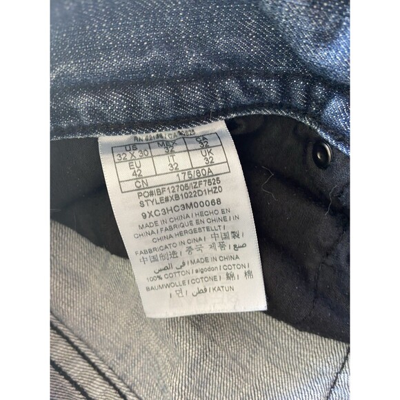 Guess Mens Relaxed Straight Rowland Fit Jeans Size 32X30 Dark Wash Retro Classic - Picture 7 of 11